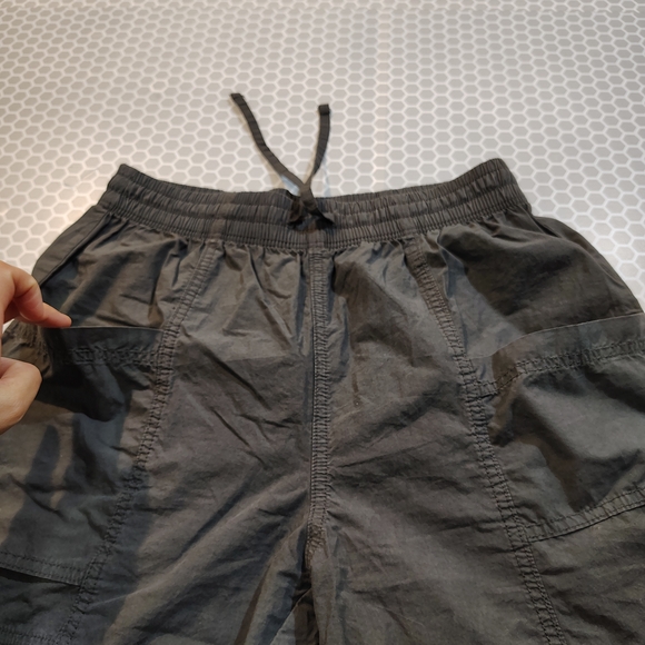 Aerie Gray Hihg Waisted Go-For-It Baggy Cargo Pant 100%Cotton - Picture 9 of 14